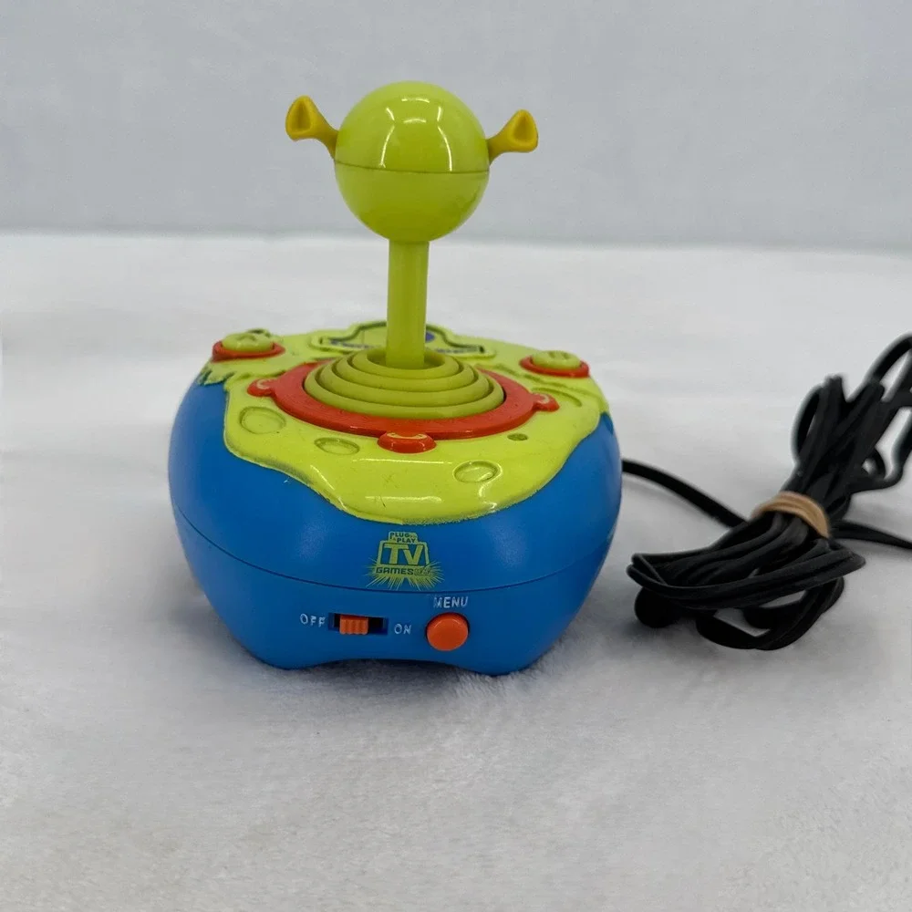 Vintage Shrek Plug and Play TV Game Console Jakks Pacific Retro Video Game-WORKS